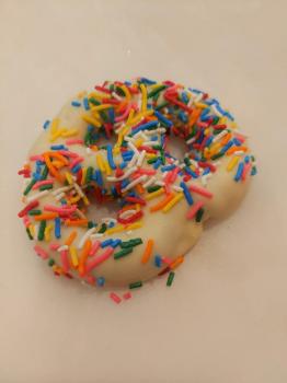 White Chocolate Covered Pretzel With Sprinkles