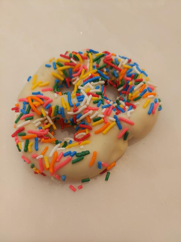 White Chocolate Covered Pretzel With Sprinkles