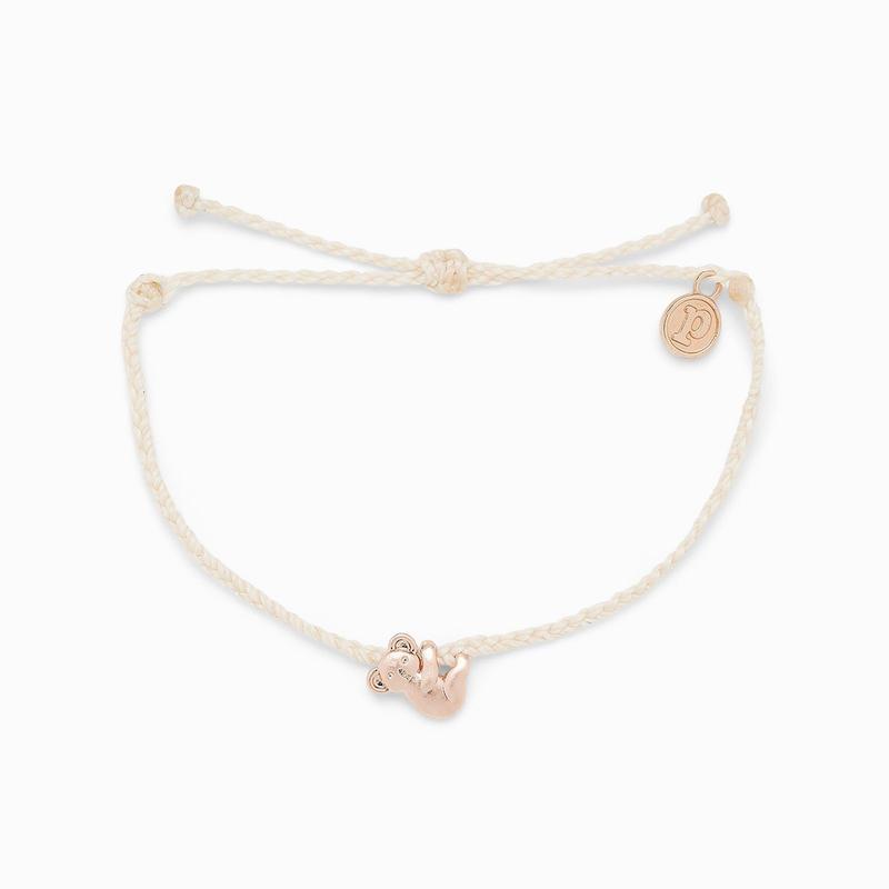 Pura Vida Koala Charm White Bracelet
