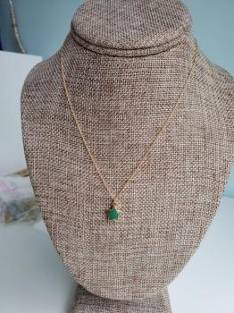 Green Onyx Star Necklace