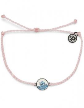 Pura Vida Make Waves Charm Baby Pink Bracelet