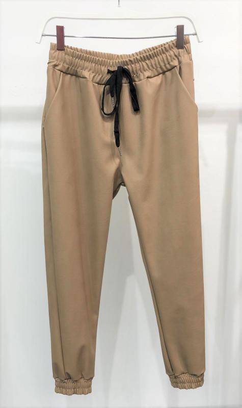 PU CUFFED JOGGER WITH POCKETS