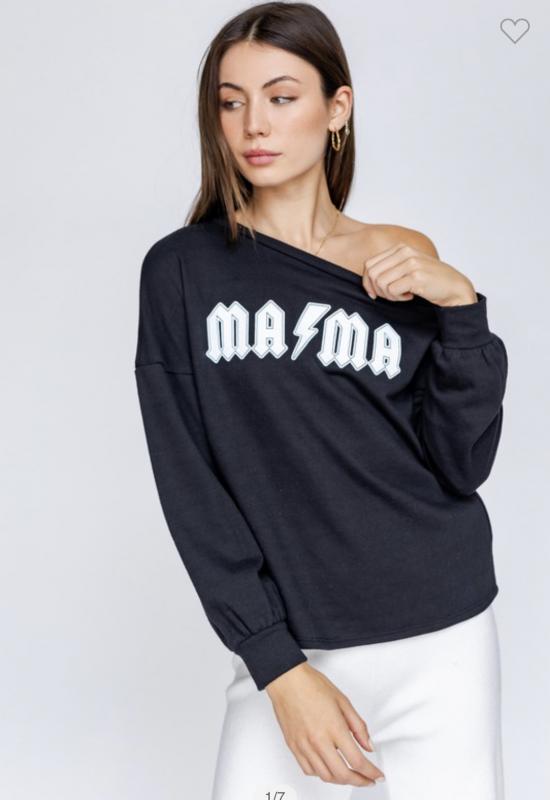 “Hey Mama” off the shoulder top