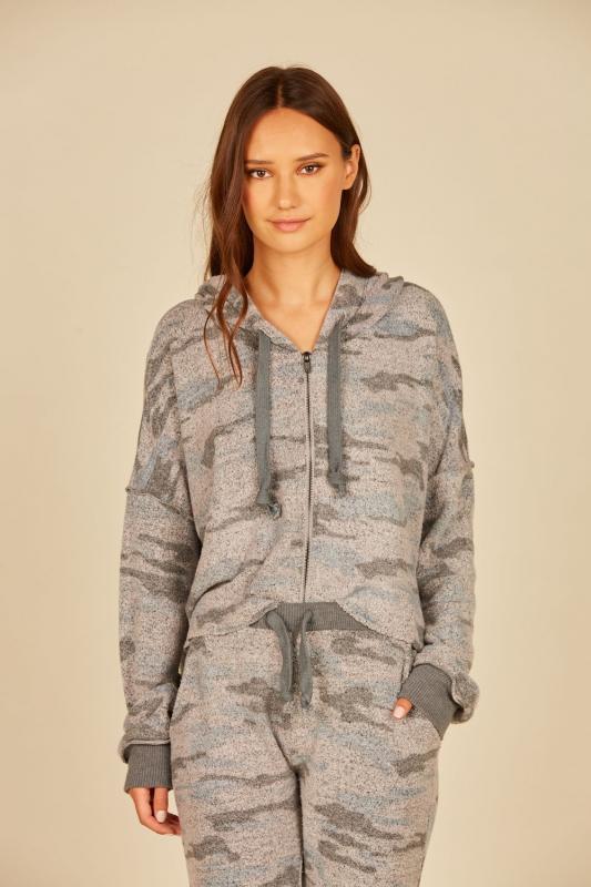 Camo Cozy Fleece Hoodie