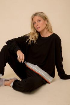 Stripe Elastic Joggers