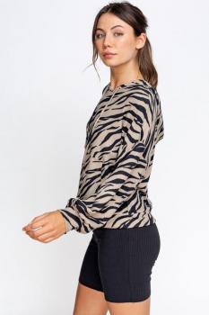 Zebra Print Hoodie