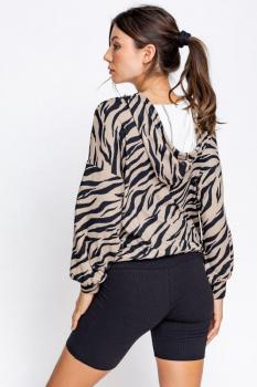 Zebra Print Hoodie