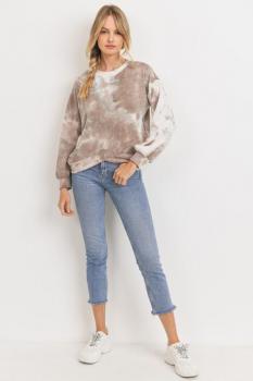 L/S Tie Dye Hi-Lo Top