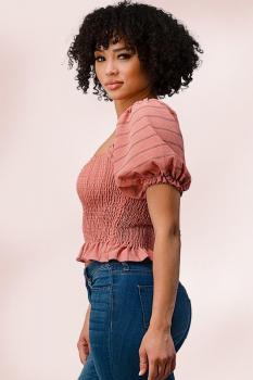 Off Shoulder Striped Top