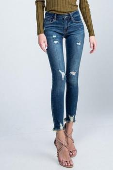 Distressed Bottom Jeans