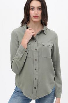 Button Down Collar Top
