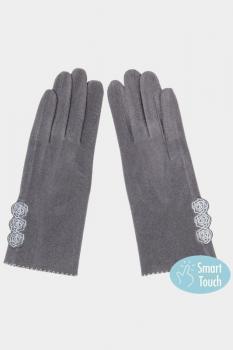 Floral Detail Winter Gloves