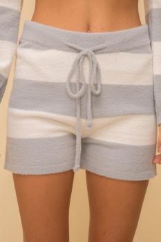 Stripe Sweater Shorts