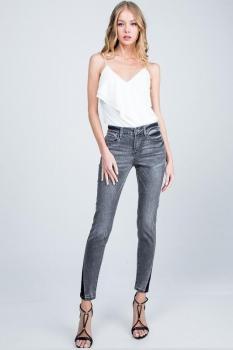 Mid-Rise 2 Tone Jeans