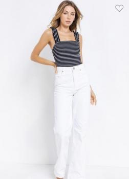 Ruffle Stripe Bodysuit