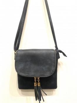 fringe zipper cross body bag