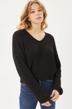 V-Neck Knit Sweater