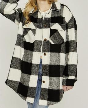 Checkered Long Shacket
