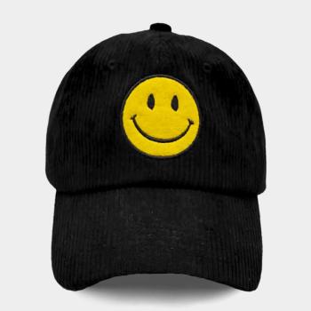 Corduroy Smiley Caps