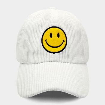 Corduroy Smiley Caps