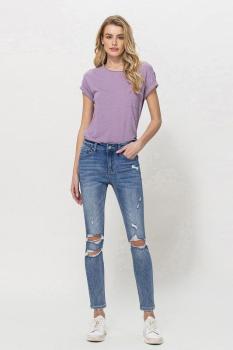 Mid-rise Distressed Jeans