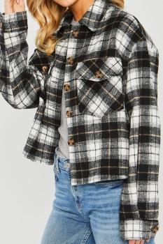 Plaid Button Shacket