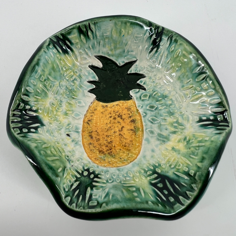 Small Pineapple Dipper Dish