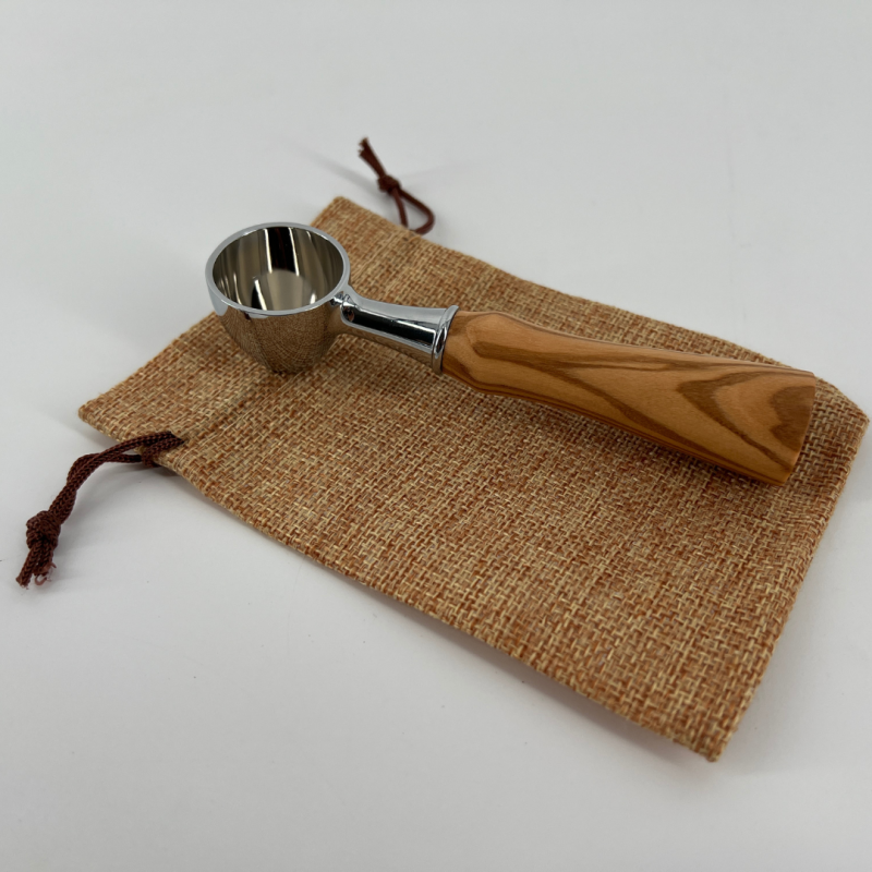 Olive Wood Coffee Scoop w/ bag