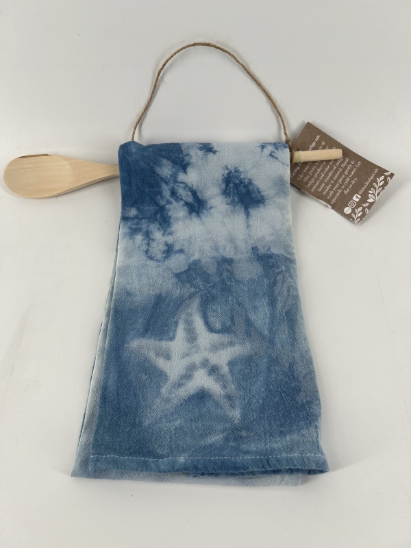 Indigo Tea Towel with Spoon