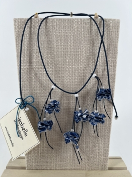 Summer Blossoms Necklace Blue