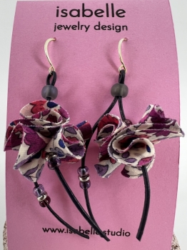 Earrings Pink Floral Blossoms