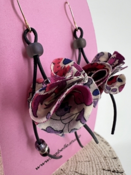 Earrings Pink Floral Blossoms