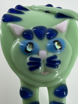 Fused Glass Arched Cat