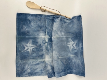 Indigo Tea Towel with Spoon