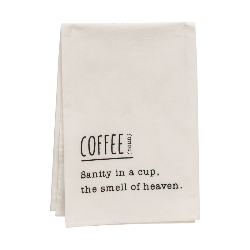 Coffee Definition Dish Towel