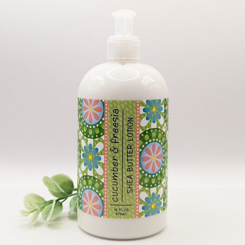 16oz Lotion - Cucumber & Freesia