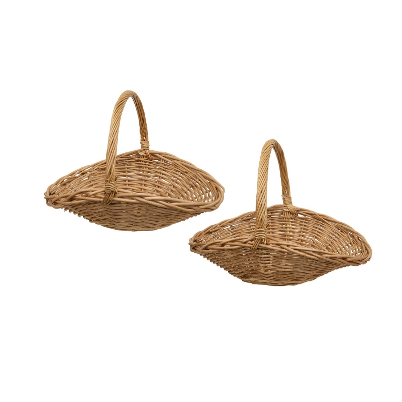 Natural Willow Flower Gathering Basket, Small