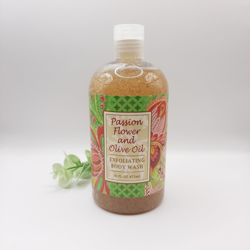 16oz Exfoliating Body Wash - Passion Flower & Olive Oil