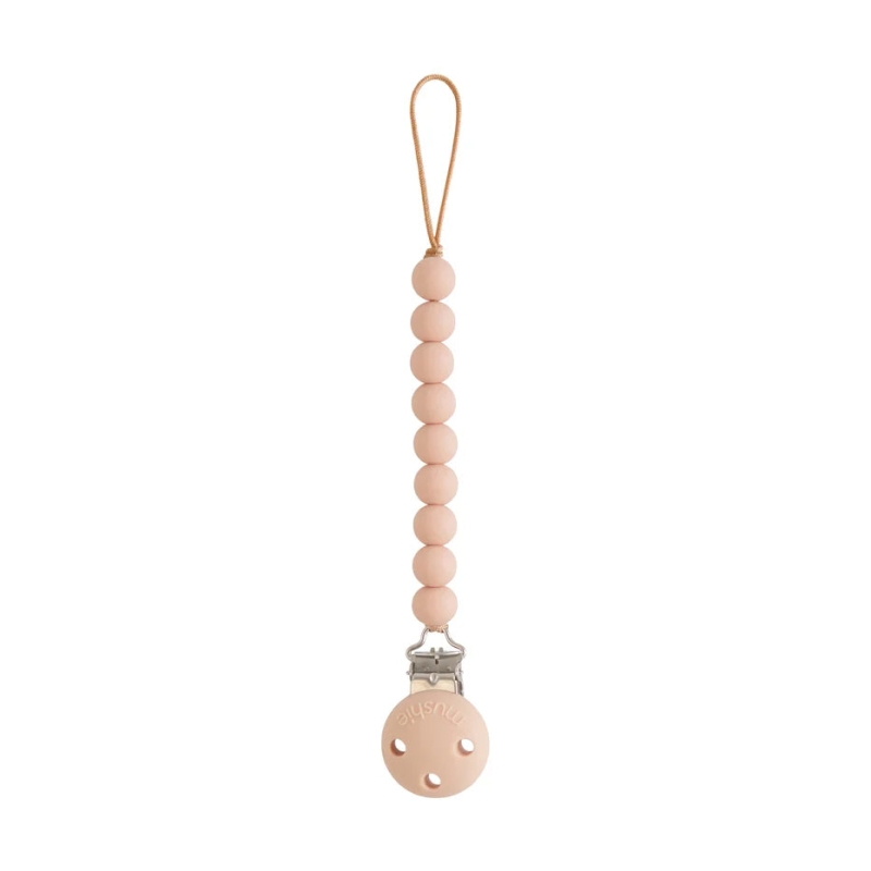 Mushie Silicone Pacifier Clip (varies)