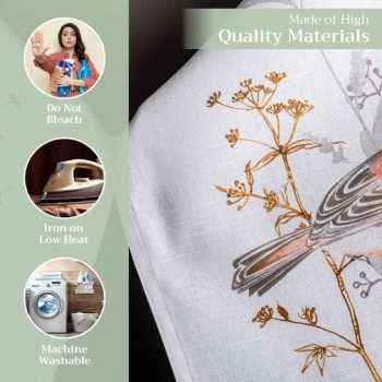 Meadow Florals - Beige 100% Cotton Kitchen towels - varies