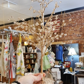 Champagne Crystal Glitter Tree