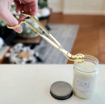 Candle Wick Trimmer in Bright Gold