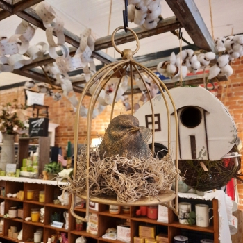 Golden Birdcage Lantern