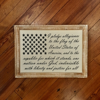 Framed Pledge of Allegiance