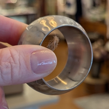 CHC Hammered Dome Napkin Ring