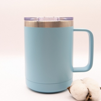Rybo Stainless Steel 15oz Cup with Handle in Teal