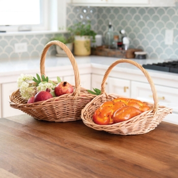 Natural Willow Flower Gathering Basket, Small