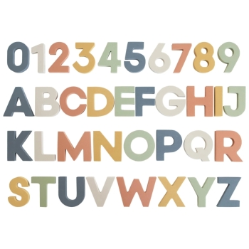 Mushie Letters and Numbers Bath Play Set
