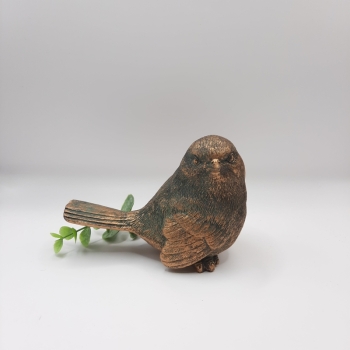 Antique Bronze-Look Bird Figurine (varies)