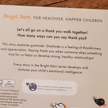 Board Book - A Thank You Walk